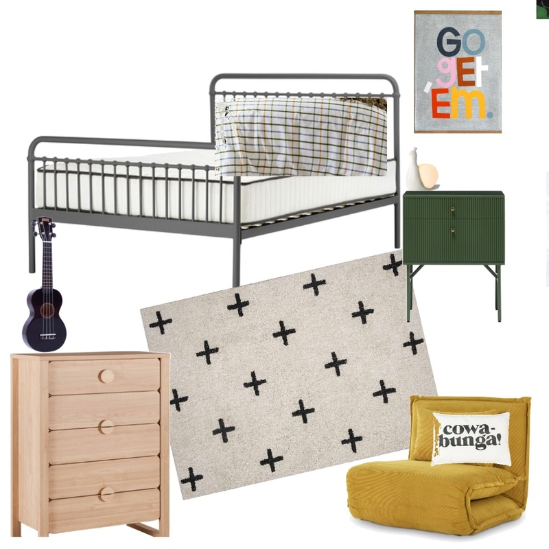Monte's room Mood Board by emmawilson.elw@gmail.com on Style Sourcebook