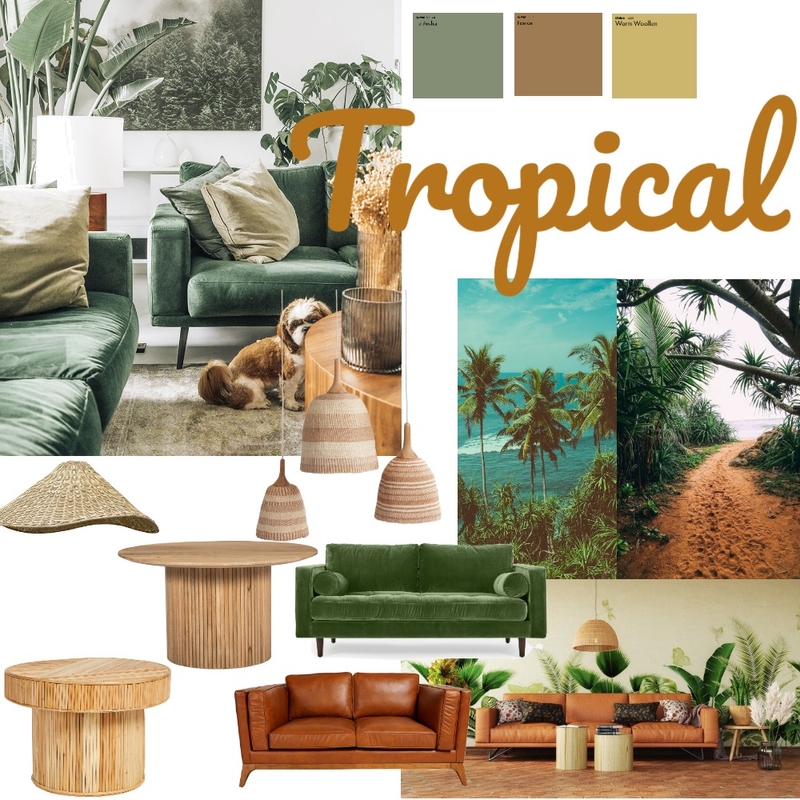 Module 3 Part A Mood Board 1 Tropical 3 Mood Board by Bianca Strahan on Style Sourcebook