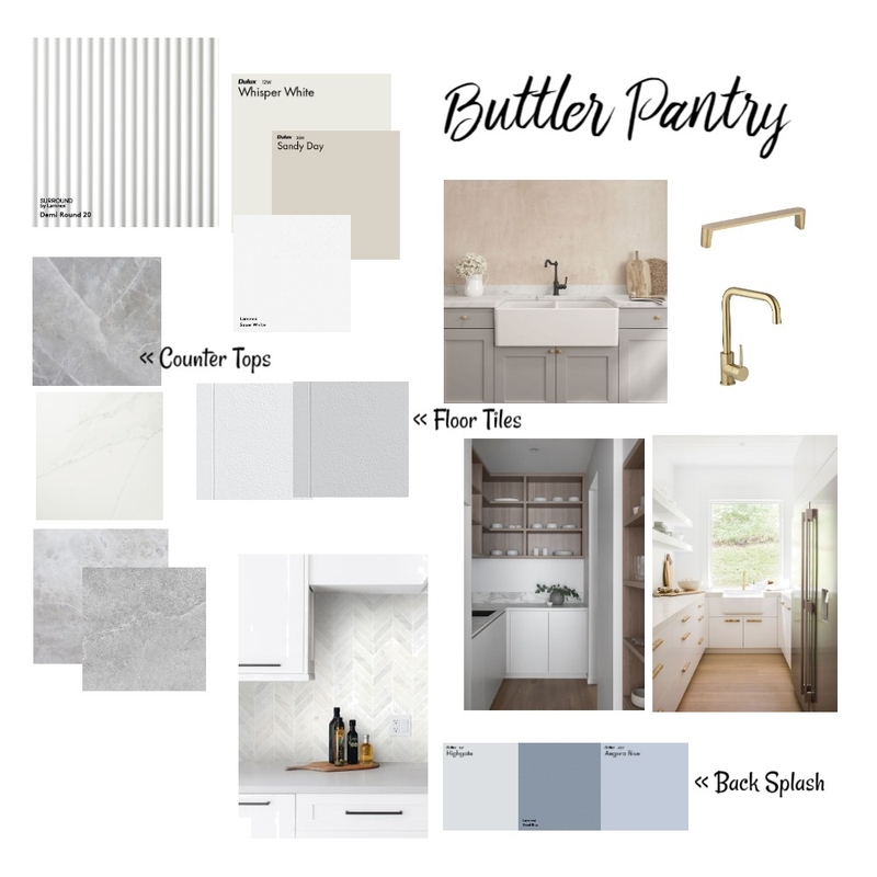 Buttler Pantry Mood Board by CleoAva on Style Sourcebook