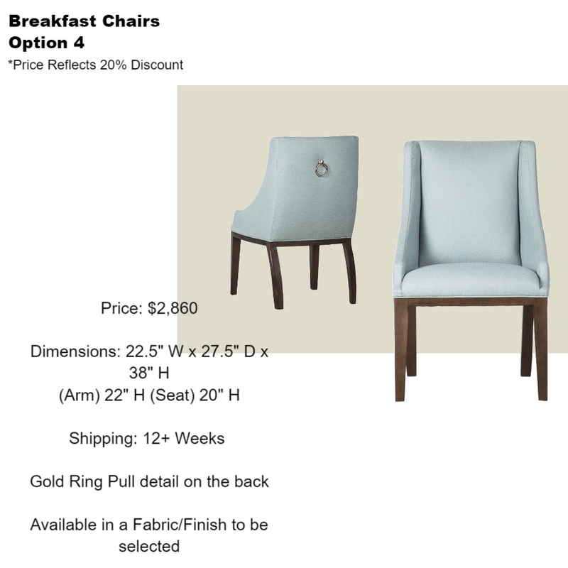 Cummings Breakfast Chairs Mood Board by Intelligent Designs on Style Sourcebook