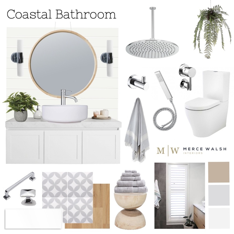 Coastal Bathroom Mood Board by Merce Walsh Interiors on Style Sourcebook