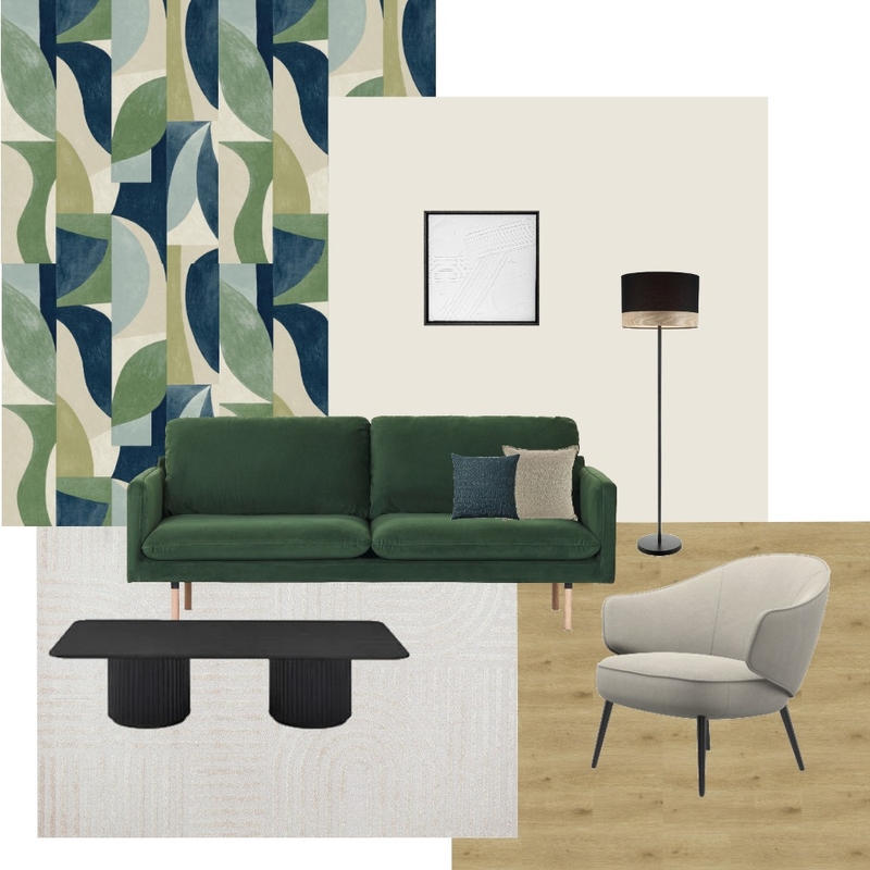 Living room, green Mood Board by Lidiya K. on Style Sourcebook