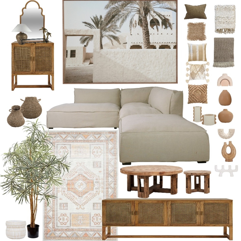 Moroccan Inspired Natural Arthur Sofa Mood Board by oz design artarmon on Style Sourcebook
