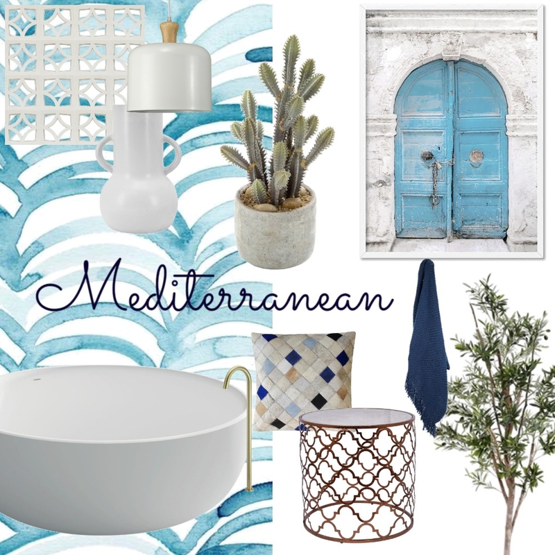 Mediterranean Mood Board by Ashley Jordan Designs on Style Sourcebook