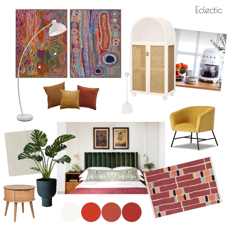 Eclectic bedroom mood board Mood Board by Sarahsig on Style Sourcebook
