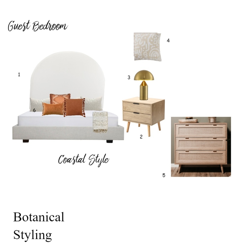 Guest Bedroom Mood Board by Botanical Styling & Design on Style Sourcebook
