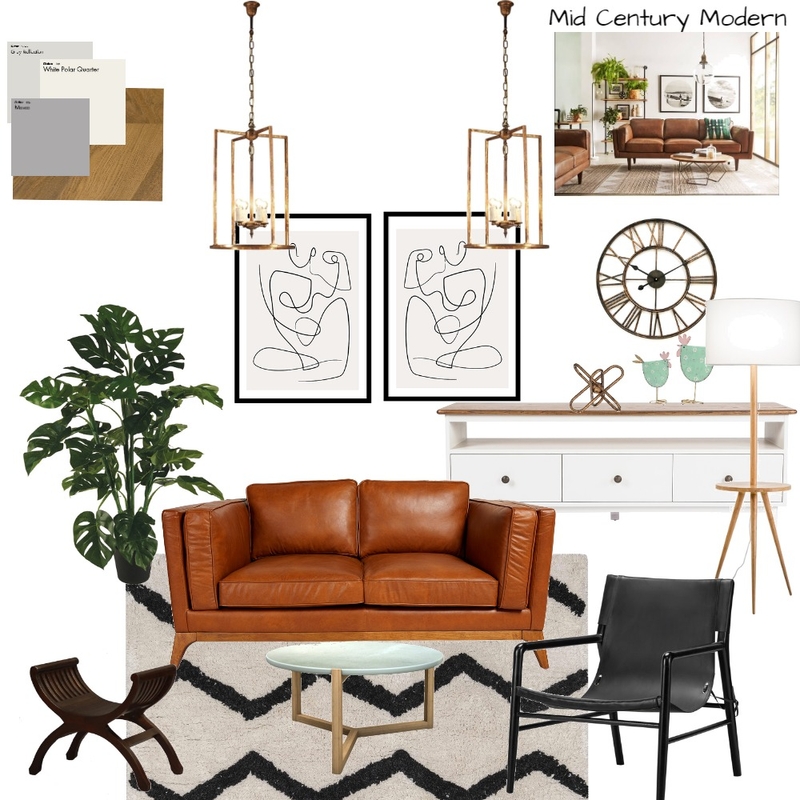 Mid Century modern Mood Board by Geetika Shah on Style Sourcebook