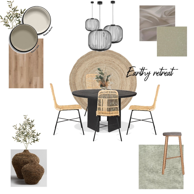 Earthy Retreat dining room Mood Board by Jewel Interiors on Style Sourcebook