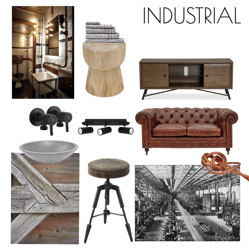 Industrial Interiors Mood Board by Alexandra Paul Interiors on Style Sourcebook