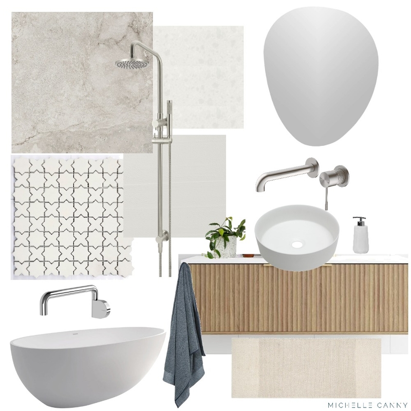 Organic Bathroom Mood Board Mood Board by Michelle Canny Interiors on Style Sourcebook