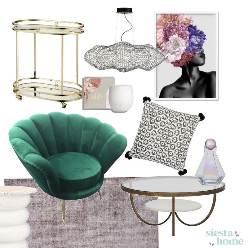 Hampton Luxe Mood Board by Siesta Home on Style Sourcebook