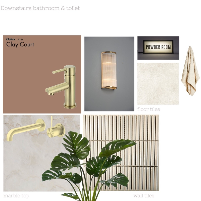 Molly's Home: Downstairs Bathroom and Toilet Mood Board by Elisenda Interiors on Style Sourcebook