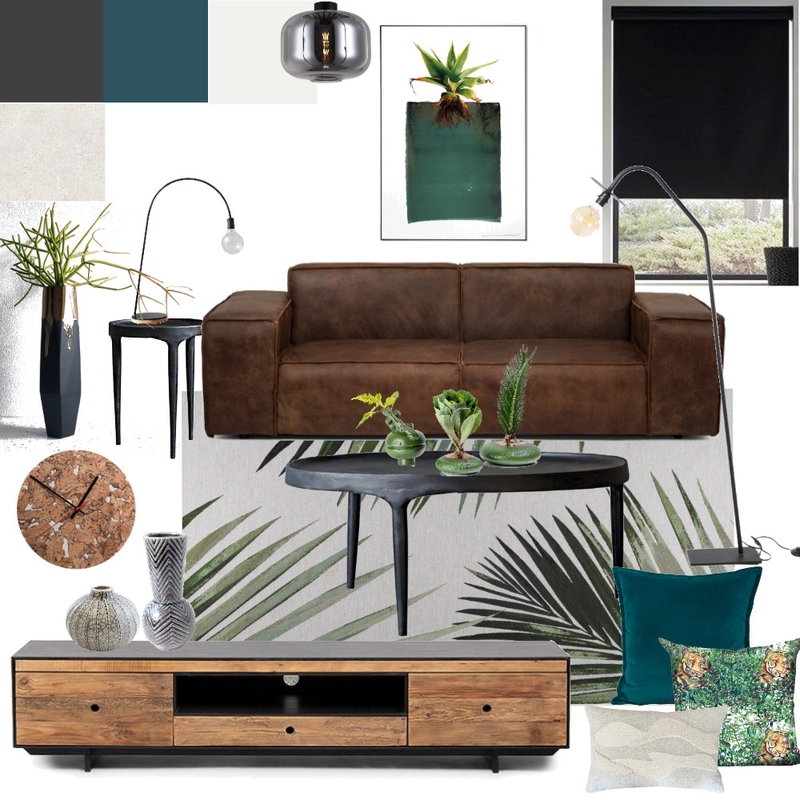 Analogous Living Room Mood Board by Marlene on Style Sourcebook