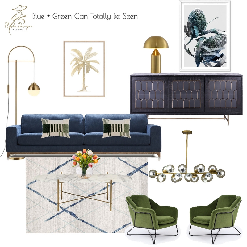 Blue + Green Can Totally Be Seen Mood Board by Plush Design Interiors on Style Sourcebook