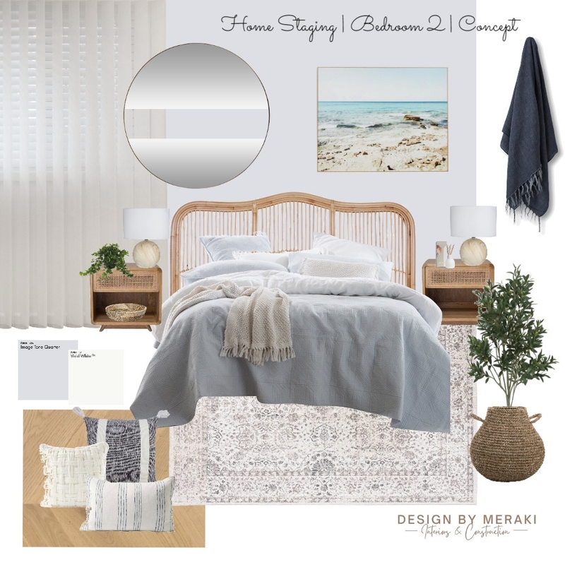 Home Staging | Bedroom 2 | Concept Mood Board by Mrs. Roberts on Style Sourcebook