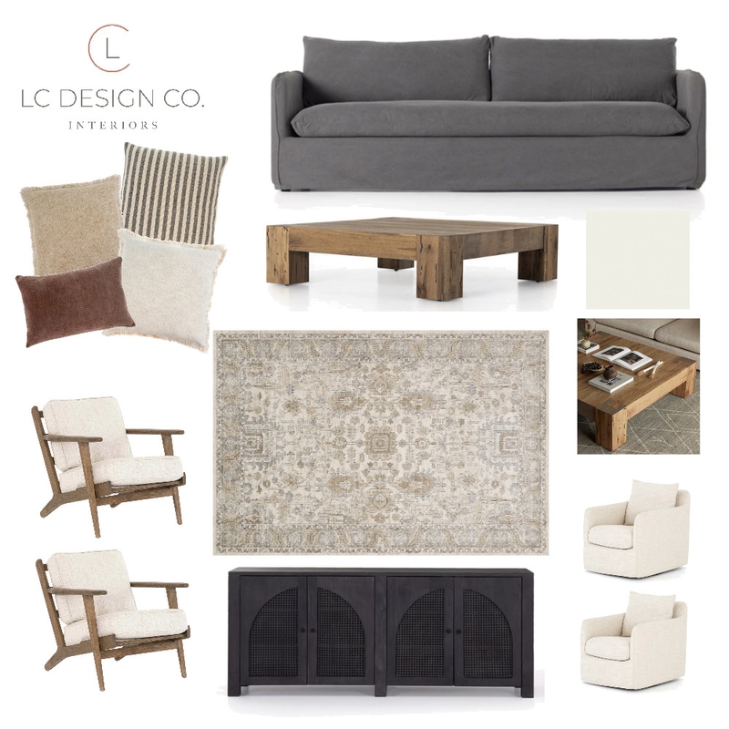 Tom & Marissa Upper Living Room Mood Board by LC Design Co. on Style Sourcebook