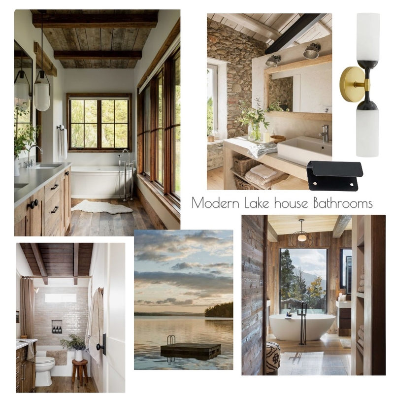 Modern Lakehouse Bathrooms Mood Board by leighnav on Style Sourcebook