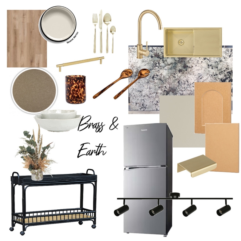 Brass & Earth kitchen Mood Board by Jewel Interiors on Style Sourcebook