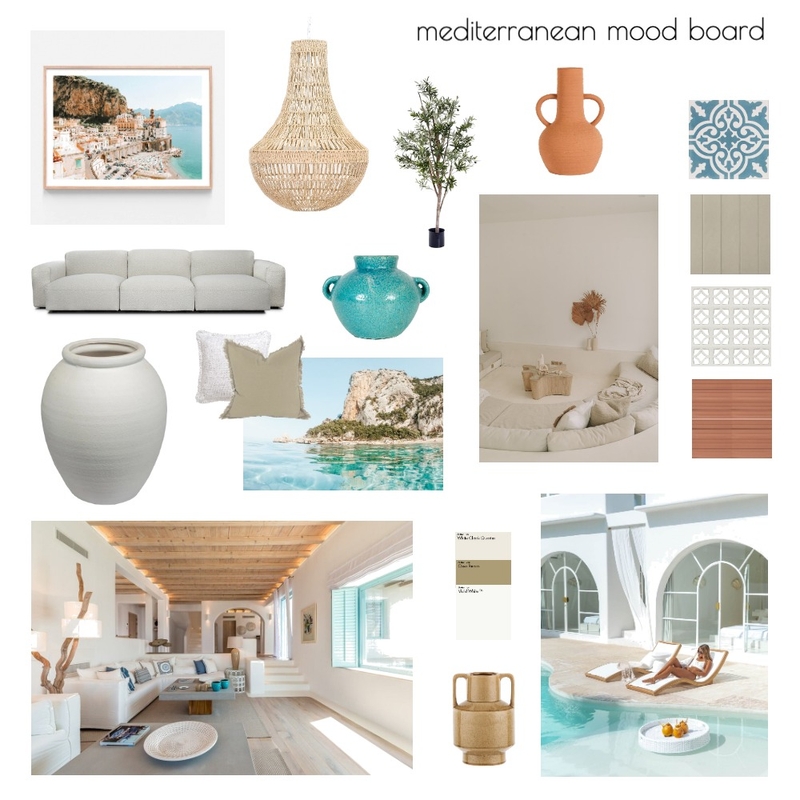 Mediterranean Mood Board Mood Board by Jo23 on Style Sourcebook