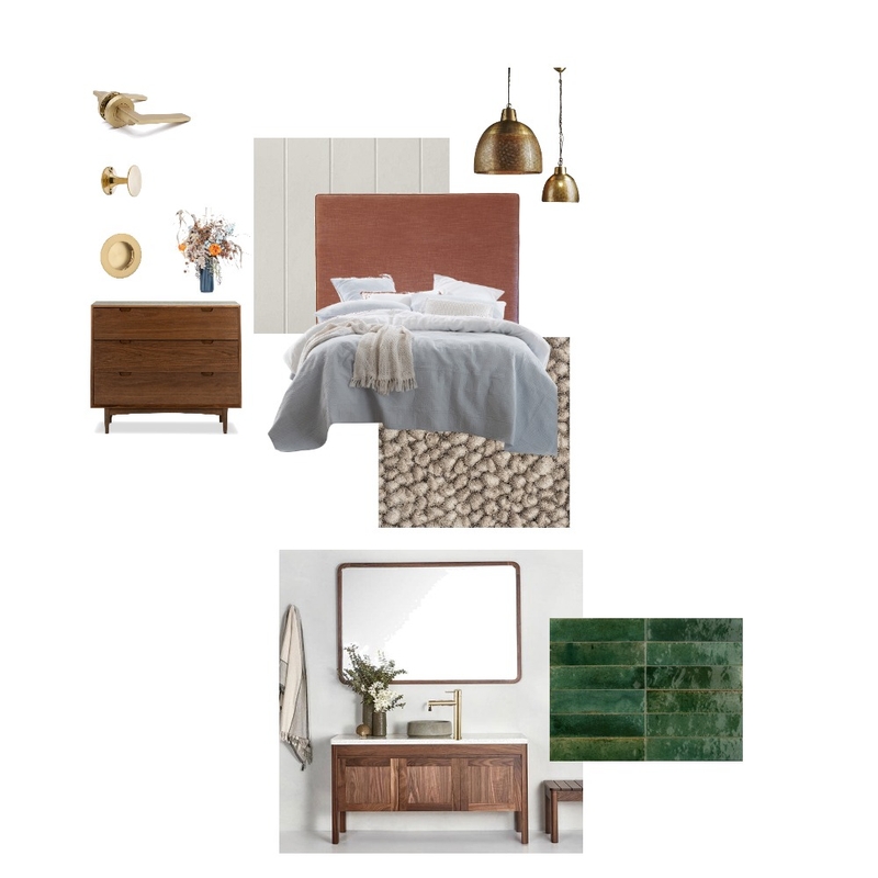 country farmhouse bed Mood Board by Court In Colour on Style Sourcebook