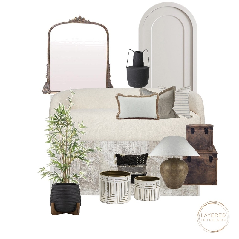 Transitional Living Mood Board by Layered Interiors on Style Sourcebook