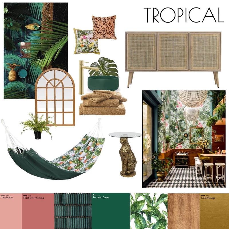Tropical Mood Board by Alexandra Paul Interiors on Style Sourcebook