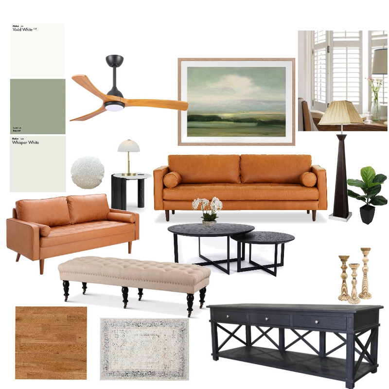 Living Room Sample Board Mood Board by Spencer N. Sze on Style Sourcebook