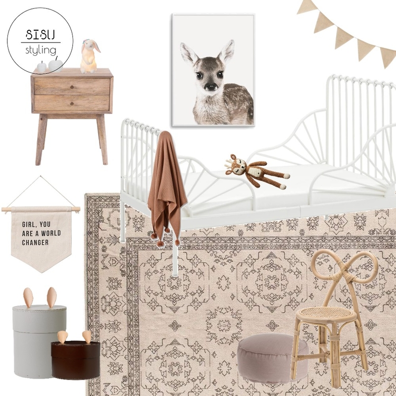 girls bedroom Mood Board by Sisu Styling on Style Sourcebook