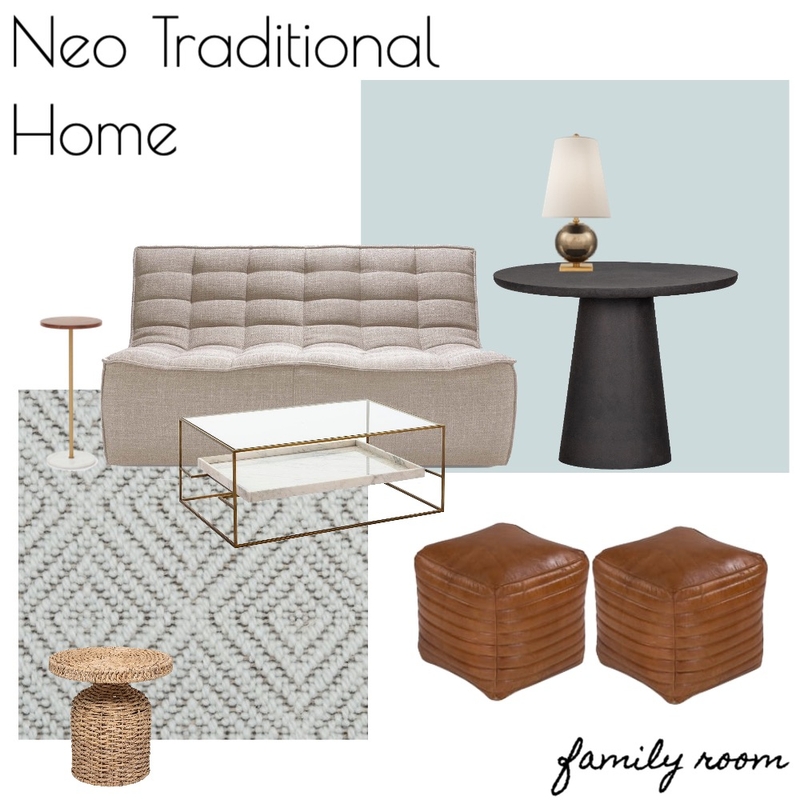 NEO TRAD HOME - Family room Mood Board by RLInteriors on Style Sourcebook