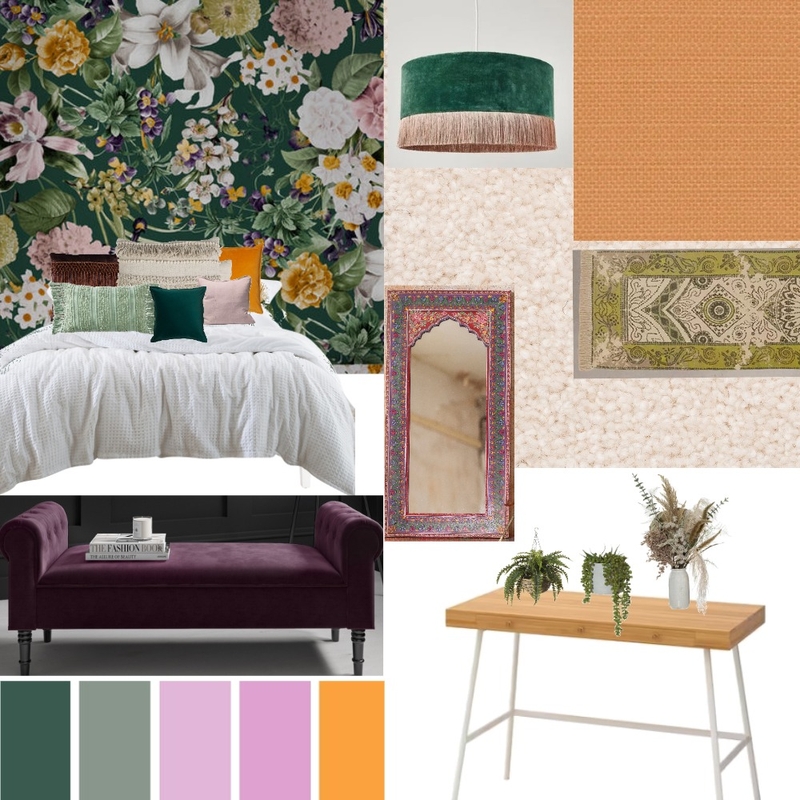 Boho Bedroom Mood Board Mood Board by Bricks and Beams on Style Sourcebook