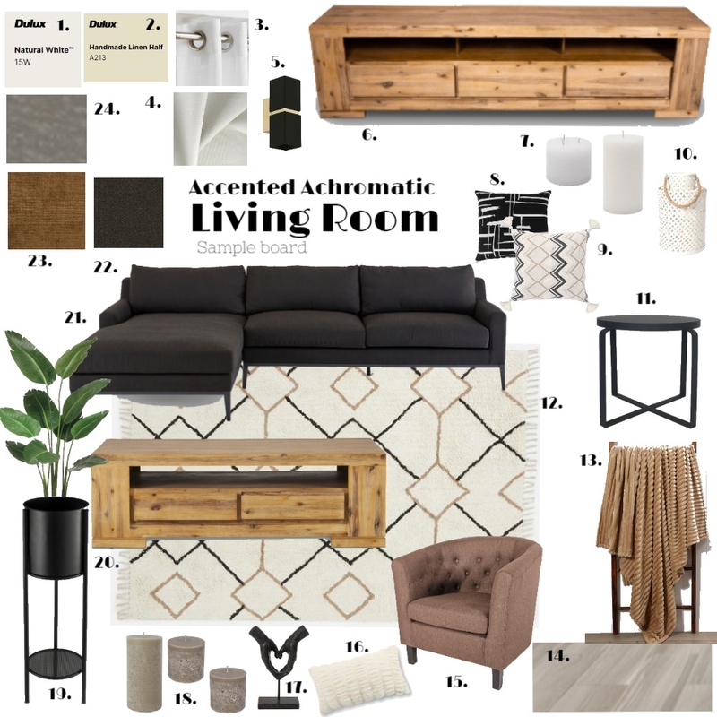 Living room Mood Board by Chane Chantal on Style Sourcebook