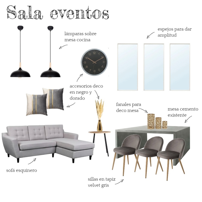 Sala eventos Mood Board by caropieper on Style Sourcebook