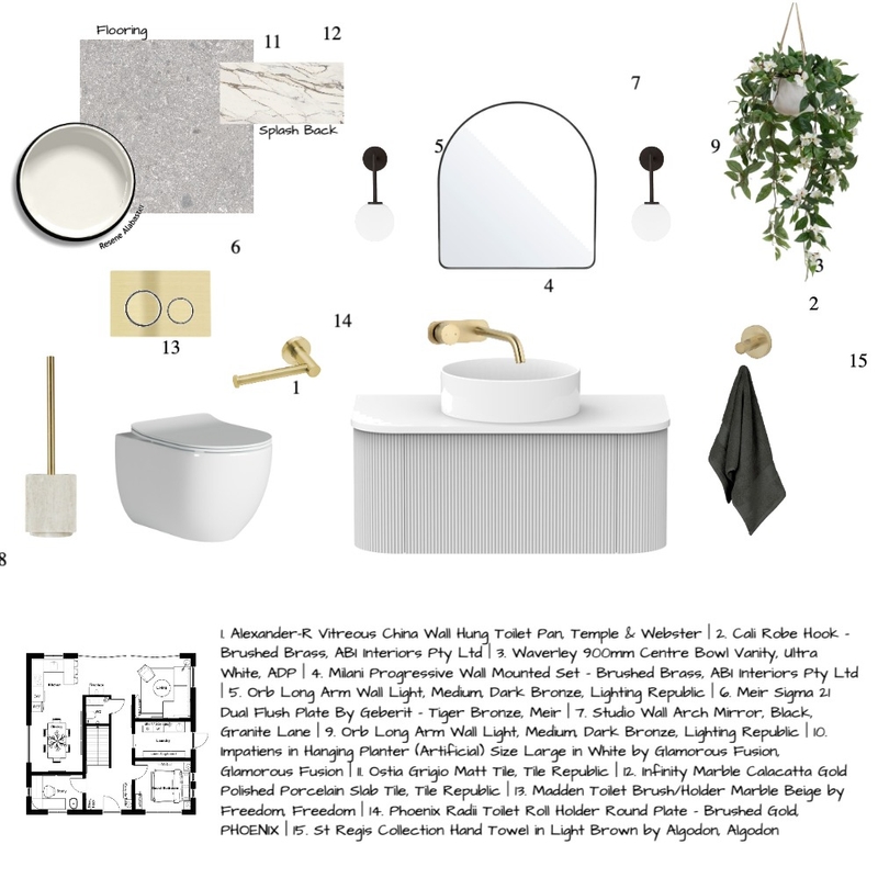 IDI - Module 9 Bathroom Mood Board by hayley.moore on Style Sourcebook