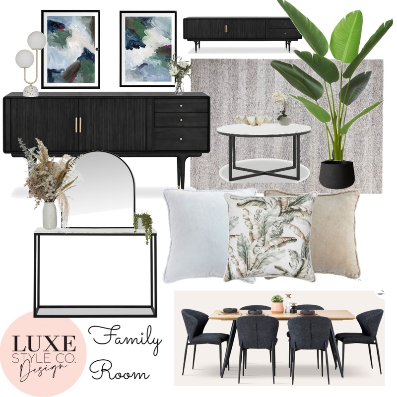 Family Room Mood Board by Luxe Style Co. on Style Sourcebook