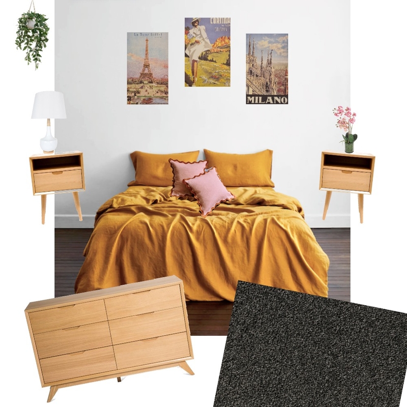 orange bedroom Mood Board by smburke on Style Sourcebook