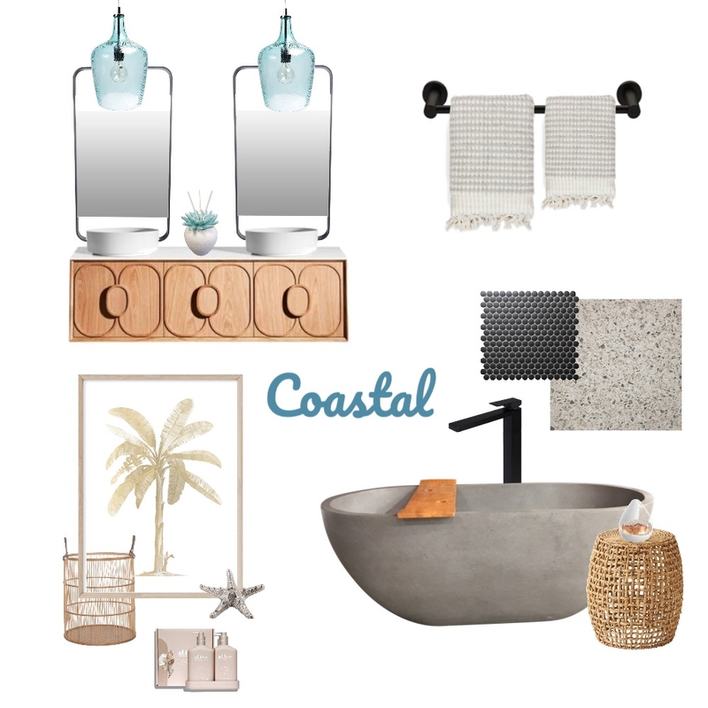 Coastal Bathroom Mood Board by Airlie Dayz Interiors + Design on Style Sourcebook