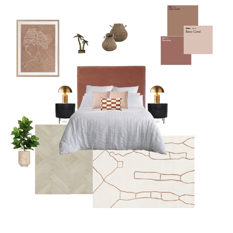 Girly earthy bedroom Mood Board by Suite.Minded on Style Sourcebook