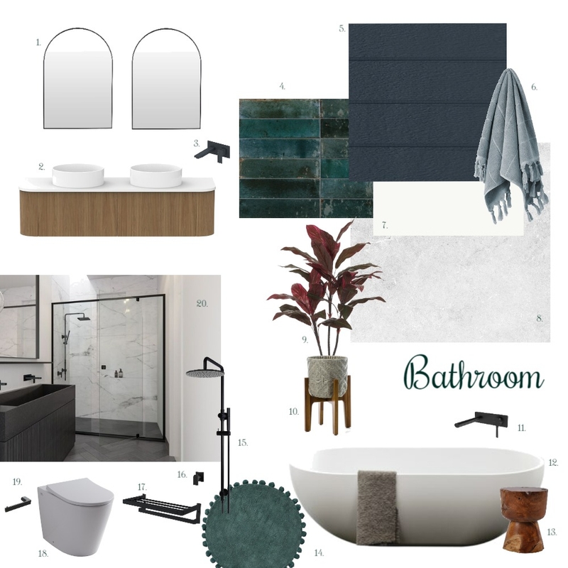 Bathroom Mood Board by emmagaggin on Style Sourcebook