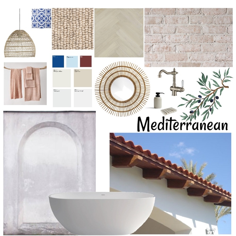 Mediteranean Bathroom Mood Board by Adrienne.Ferris on Style Sourcebook