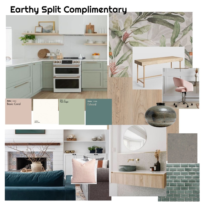 Split complimentary Assignment 6 Mood Board by kristin.sainsbury.design on Style Sourcebook