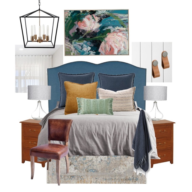 The Block - Ankur and Sharon's Guest Bedroom Mood Board by The Blue Space on Style Sourcebook