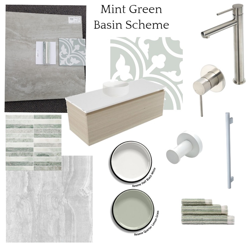 Mint Green Basin Scheme Mood Board by JJID Interiors on Style Sourcebook