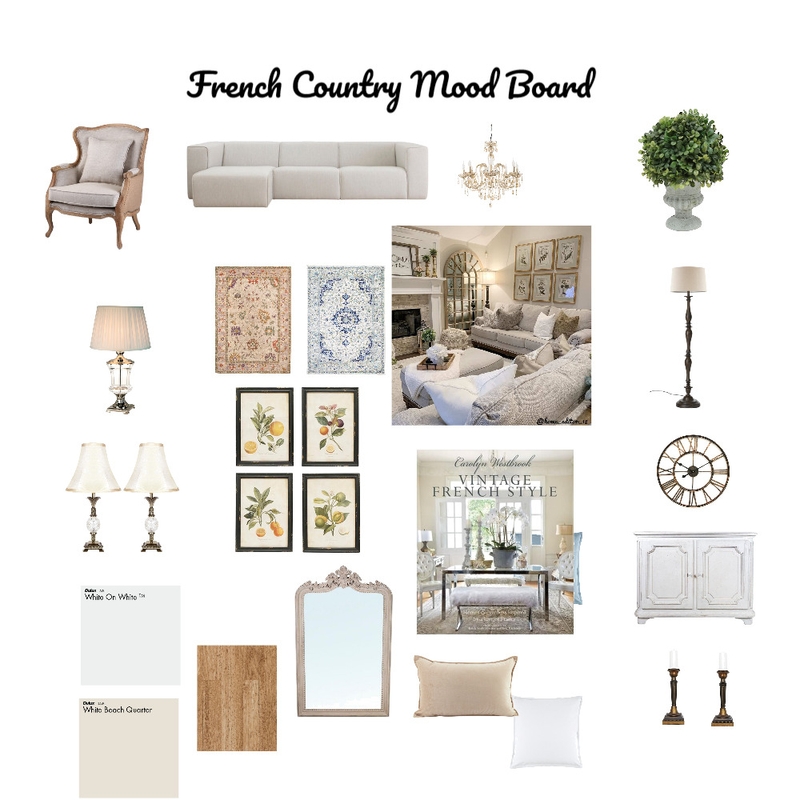 French Country Mood Board by Jeanlee on Style Sourcebook