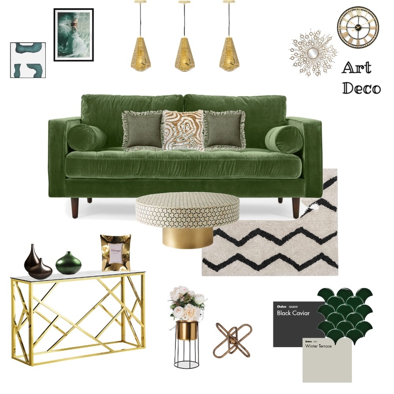Art Deco Moodboard Mood Board by Lumière Decors on Style Sourcebook