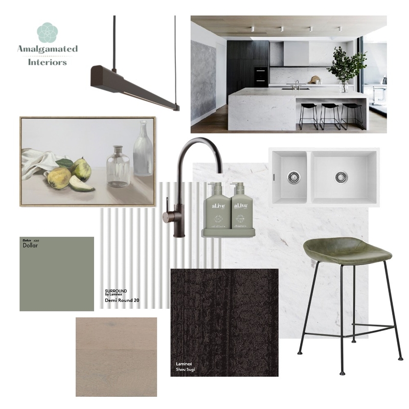 Contemporary Kitchen Mood Board by Amalgamated Interiors on Style Sourcebook