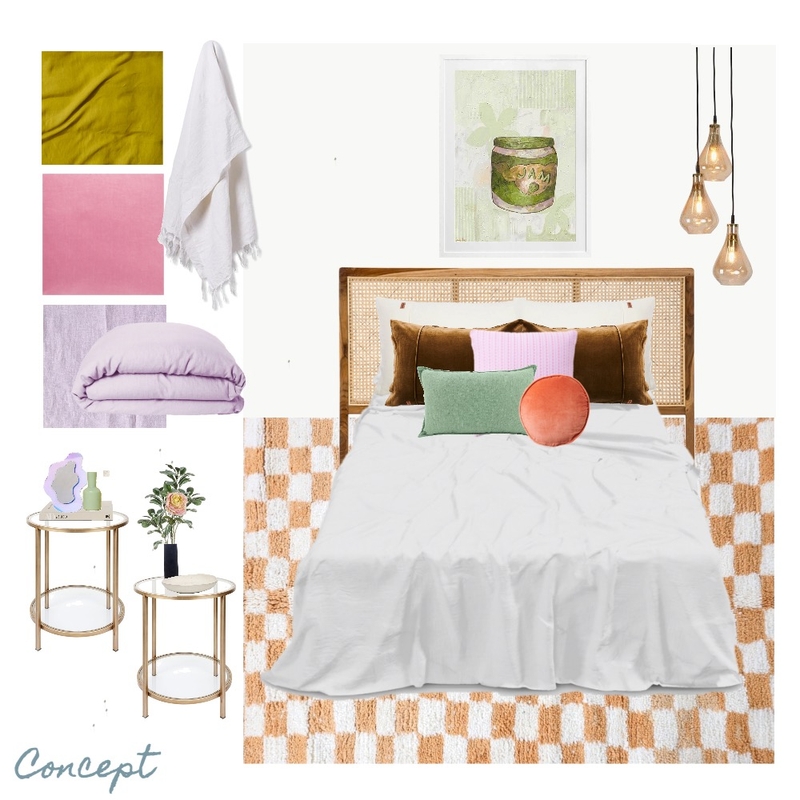 80s Inspired Bedroom Mood Board by pinkskies_design on Style Sourcebook