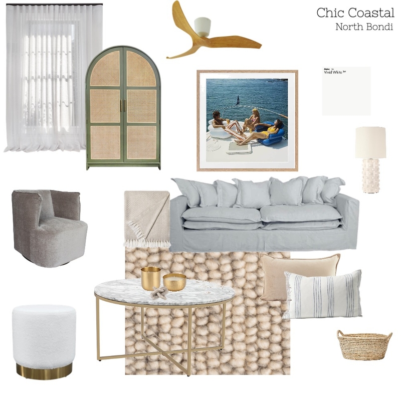 Chic Coastal Mood Board by Jo Aiello on Style Sourcebook
