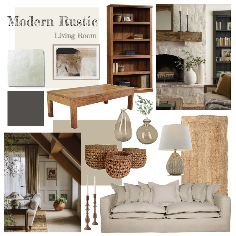 Rustic Living Room 3 Mood Board by lydiawolsey4 on Style Sourcebook