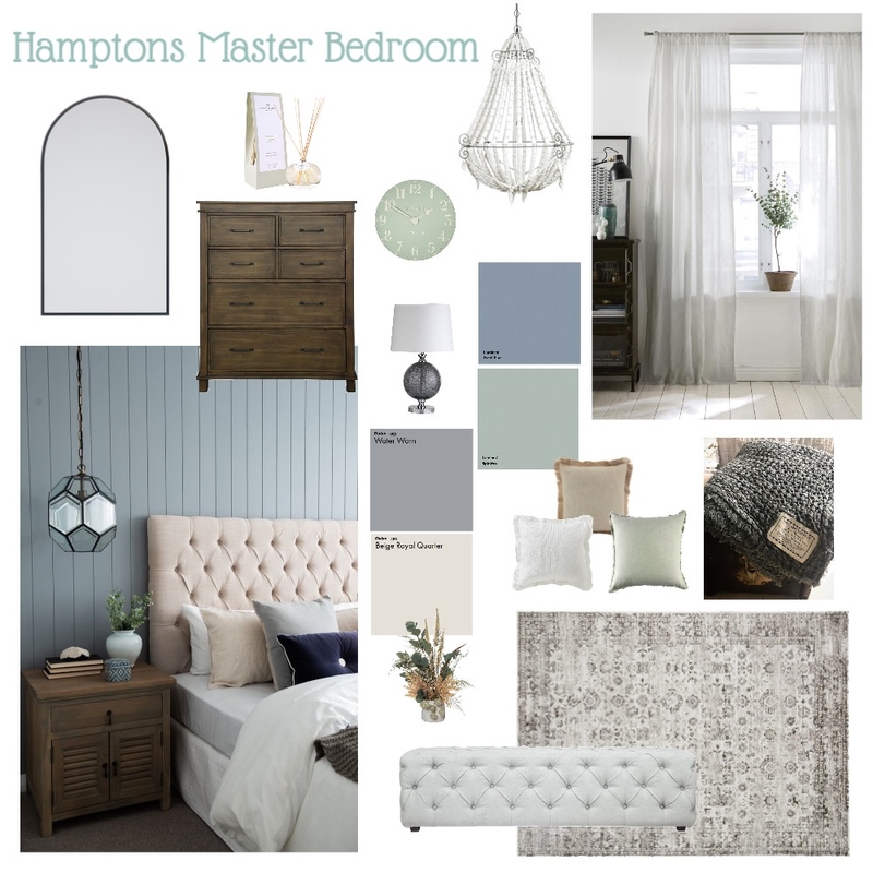 Hamptons Master Bedroom Mood Board by ashleighpaige on Style Sourcebook