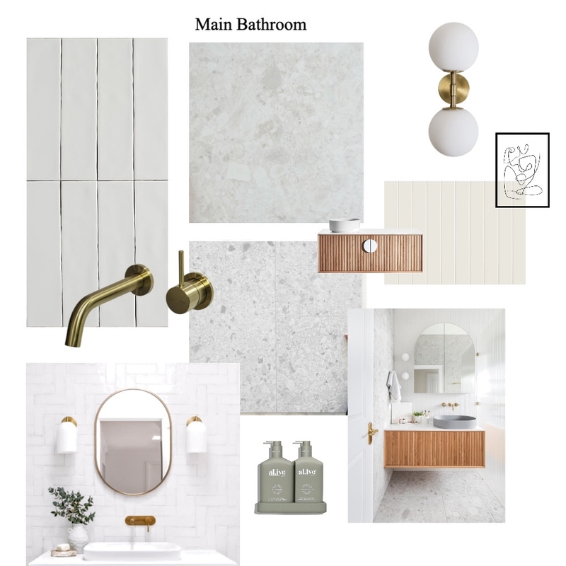 Michelle main bathroom Mood Board by Olivewood Interiors on Style Sourcebook